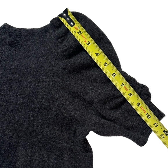 FRAME Ruched Sleeve Cashmere Sweater - Picture 5 of 15